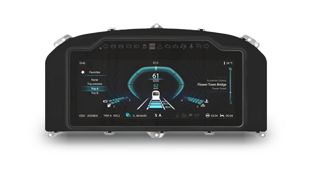The MultiViu® Professional 12—2nd Generation is AUMOVIO’s most advanced instrument cluster, designed to meet the high demands of modern farming.