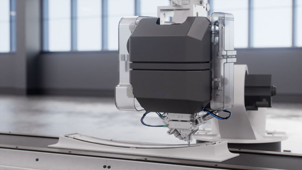 The adhesive solution jointly developed by AUMOVIO and tesa can be fully automated and integrated into existing production lines.