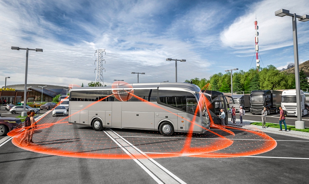 ProViu 360 surround-view camera system improves safety for busses and coaches.
