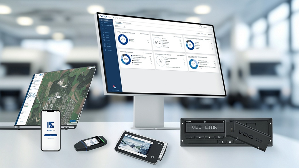 The VDO Ecosystem seamlessly connects tachographs, fleet management and workshops.
