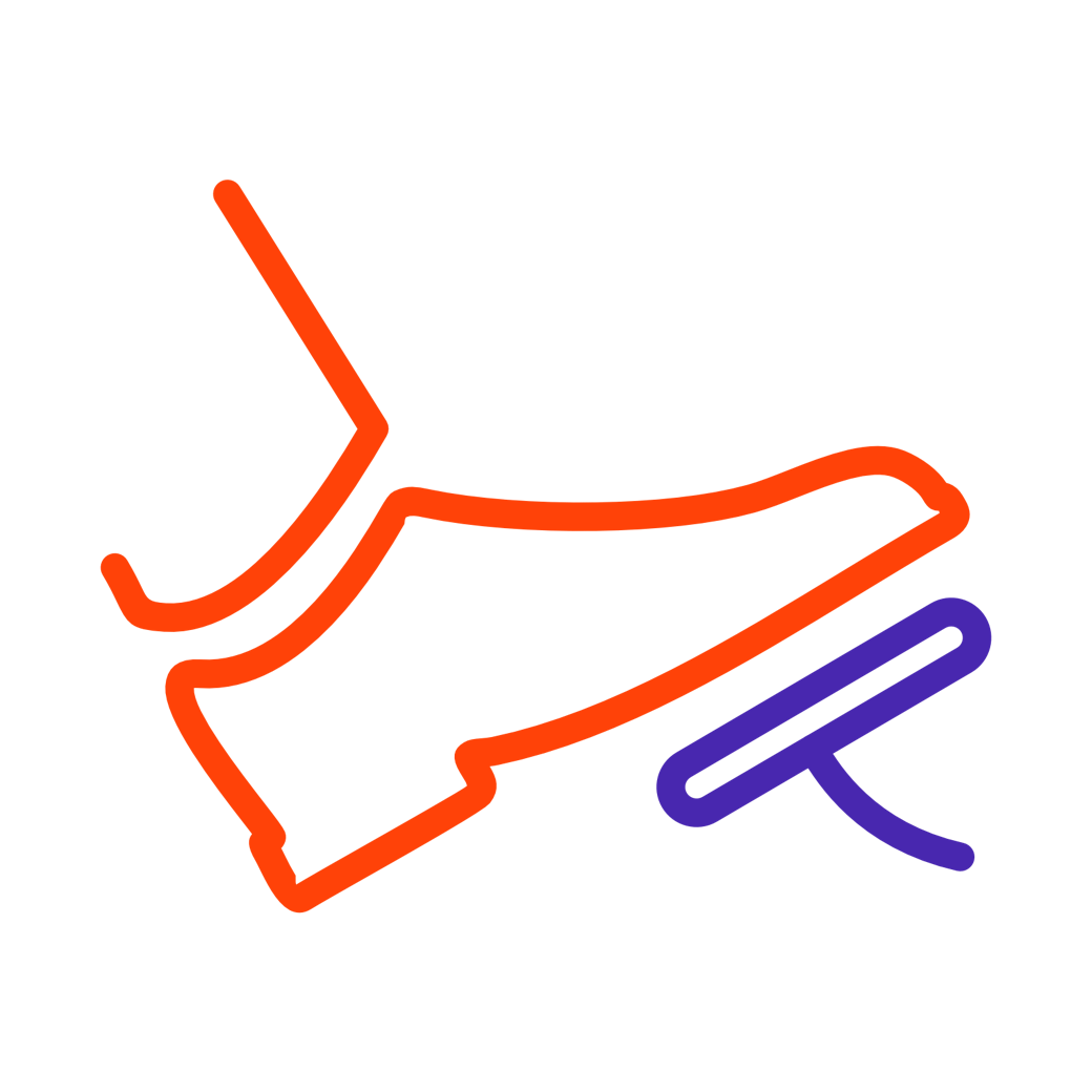 Icon of a foot pressing a pedal