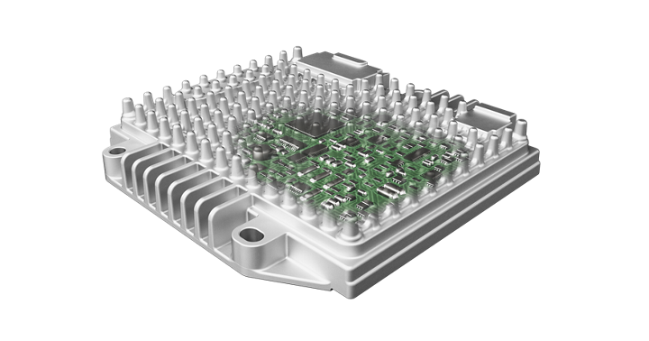 Product picture of the assisted driving control unit ADC420. The standard assisted driving control unit ADC420 is a safe and secure multipurpose processing platform suited for applications of assisted driving, safety functions and as host of the backup/redundancy path.
