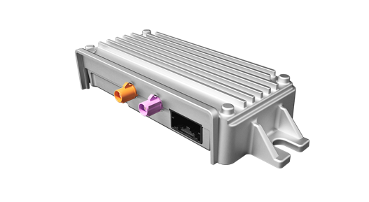 Product picture of the assisted driving control unit ADC424. The standard level Assisted Driving Control Unit ADC424 family is a safe and secure multipurpose processing platform, ideally suited for applications in standard- , premium Assisted Driving and Visualization functions.