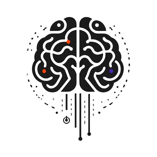 Icon image of a brain as a visualization for advanced data analysis provides actionable insights, transforming decision-making processes.