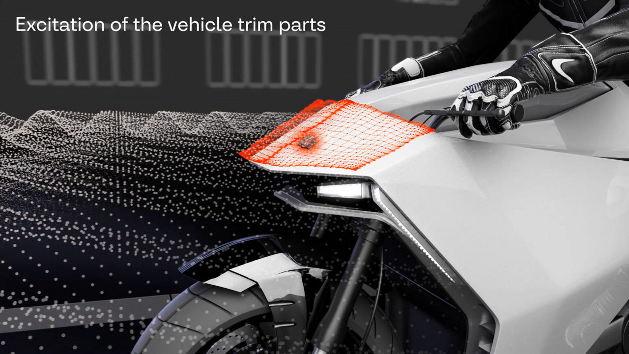 Video about AUMOVIO's Acoustic vehicle alerting system (AVAS)