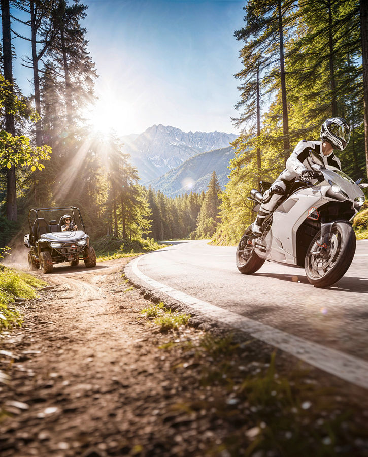 brake system for two-wheelers and powersports vehicles on the road to ensure safe braking