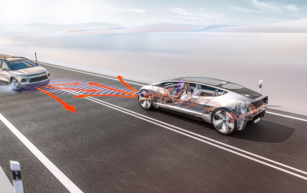 The system uses AI to capture extensive information about the oncoming object.