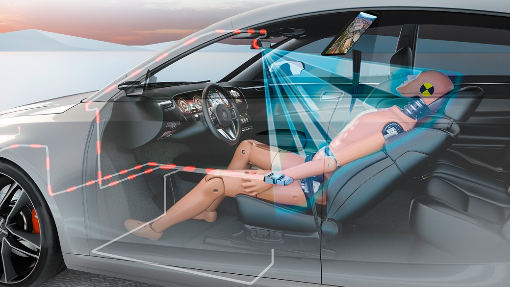 Information from the Occupant Safety Monitor about the actual position of the occupant enables adapted protection functions