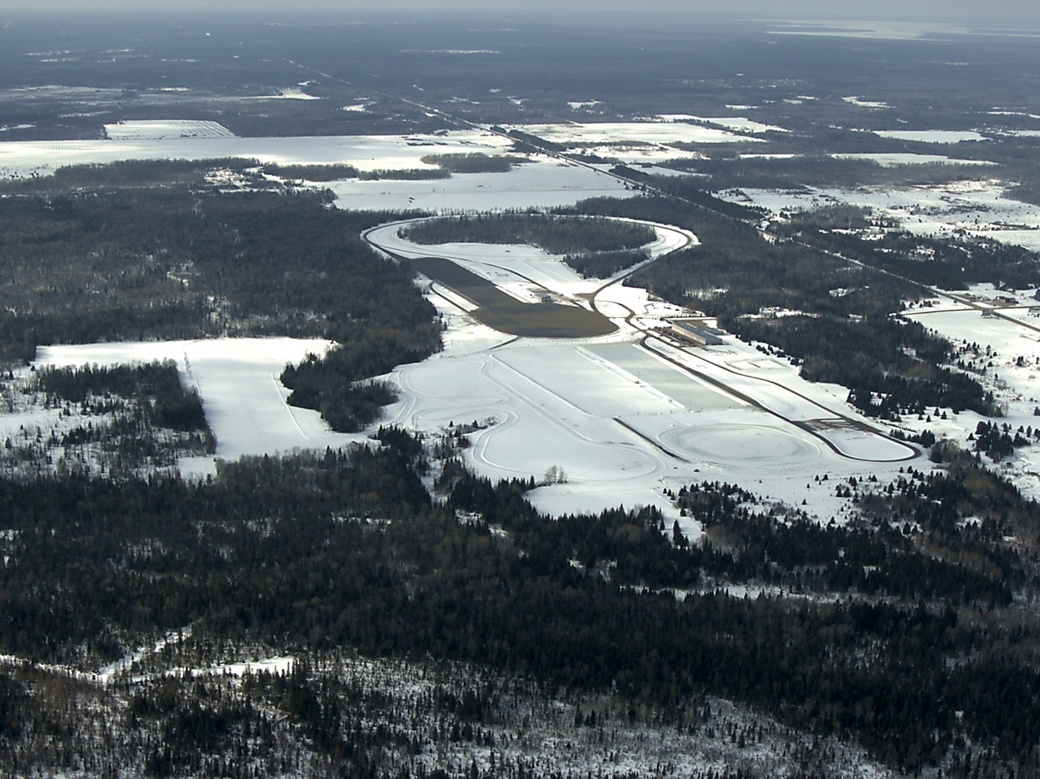 Brimley track arial - winter