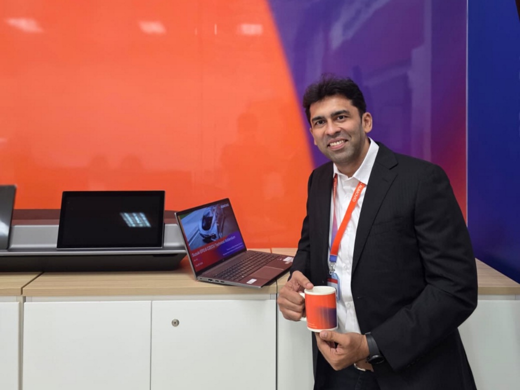 The picture shows Deepak Bharadwaj, an ecosystem architect at AUMOVIO