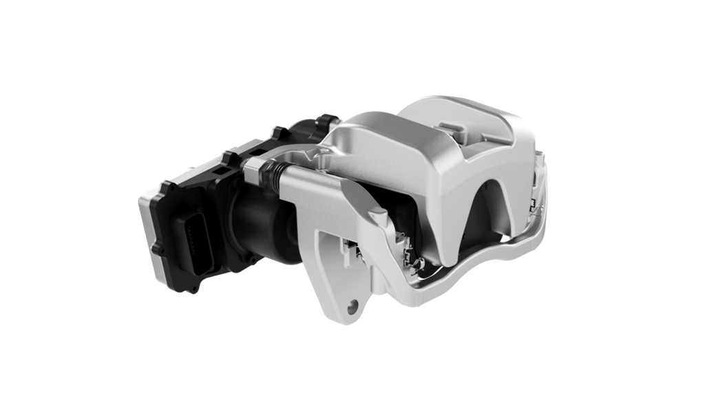 electric caliper from side profile