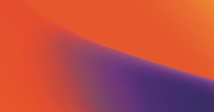 Abstract gradient background with vibrant orange tones blending into deep purple, creating a smooth and modern color transition.