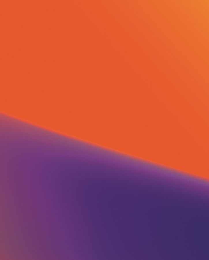 Abstract gradient background with vibrant orange tones blending into deep purple, creating a smooth and modern color transition.