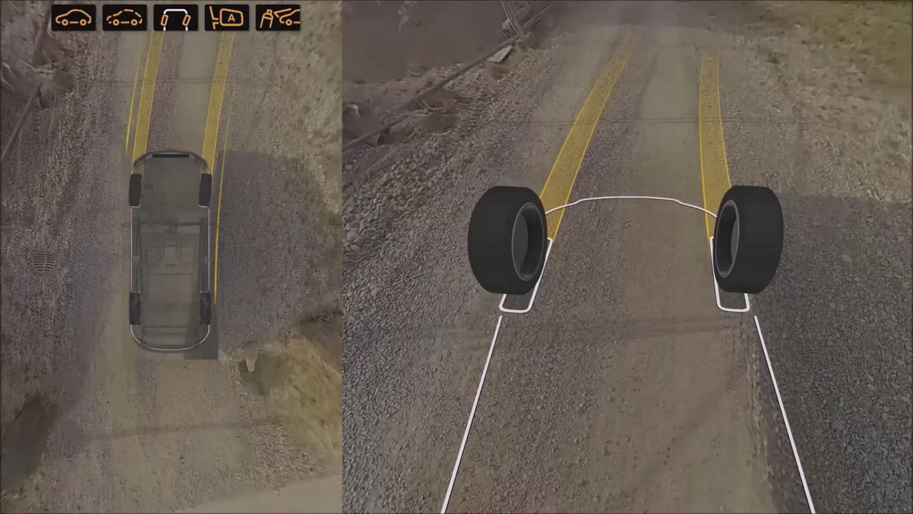 Video about AUMOVIO's Human Vision transparent vehicle. With the help of additional information, based on our improved visualization function, a vehicle can be maneuvered precisely and in a controlled manner in narrow parking spaces with high curbs, or over speed bumps and potholes. The vehicle appears transparent to the driver.