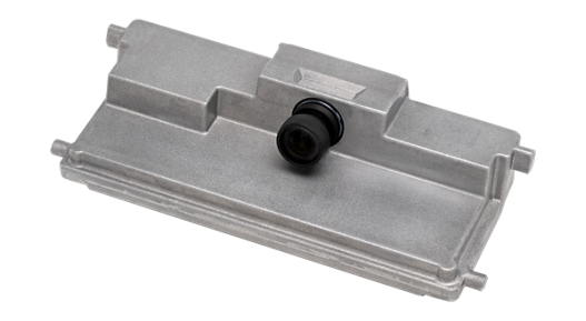 Product picture of the MFC525 camera. The latest camera generation MFC500 from AUMOVIO is a modular, scalable and connected camera platform.