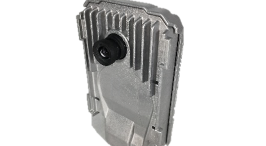Product picture of the MFC526 multi function mono camera. The 5th generation ADAS cameras provide solutions ranging from advanced driver assistance functions (e.g. NCAP 2023) to Highly Automated Driving (HAD). The premium camera MFC526 serves truck applications.