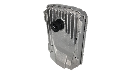 Product picture of the MFC526 multi function mono camera. The 5th generation ADAS cameras provide solutions ranging from advanced driver assistance functions (e.g. NCAP 2023) to Highly Automated Driving (HAD). The premium camera MFC526 serves truck applications.