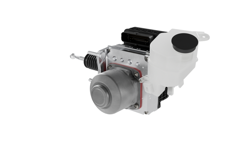 Electronic brake systems such as AUMOVIO’s MK C2 significantly reduce response time once again compared with traditional hydraulic systems.