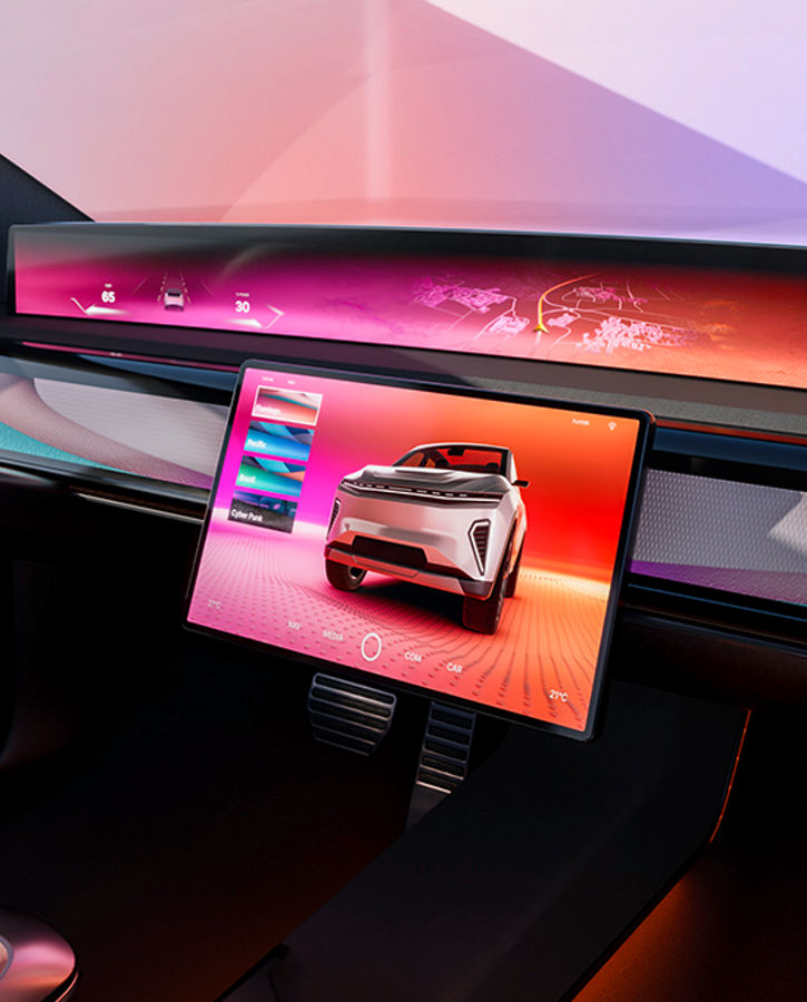 Displays for passenger cars | AUMOVIO